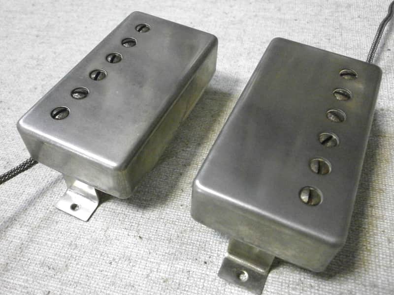 Peter Green RELIC/AGED 1959 PAF Q Pickups SET VINTAGE CORRECT Humbucker Clones 59 Fits Gibson 50s LP "Out of phase" Greenie Les Paul image 1