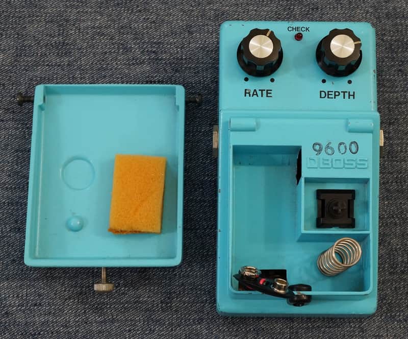 1980 Boss CE-2 Chorus. Silver screw, long dash, black label. Made