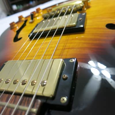 Epiphone Dot Deluxe VS 2011 Vintage Sunburst ES-335 Style Electric Guitar image 1
