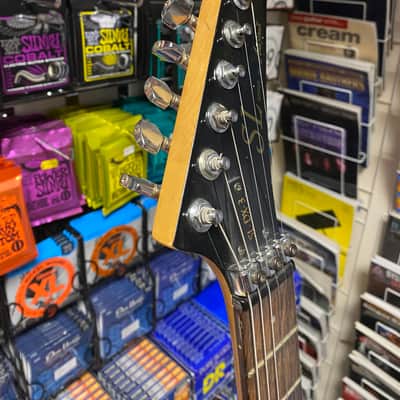 Aria Pro II SL-DX3 electric guitar in blue - Made in Japan image 14