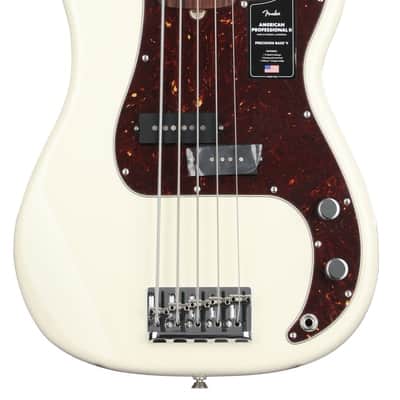 Fender American Professional II Precision Bass V - Olympic White with Rosewood Fingerboard image 2
