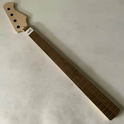 4 String Maple Wood Bass Guitar Neck, with Fretless Rosewood Fingerboard image 1