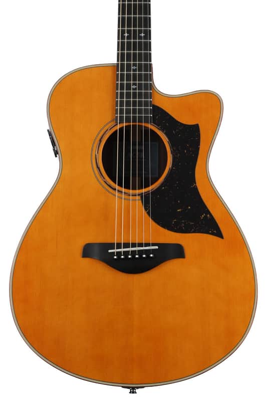 Yamaha AC5R ARE Concert Cutaway Acoustic-electric Guitar - Vintage Natural image 1