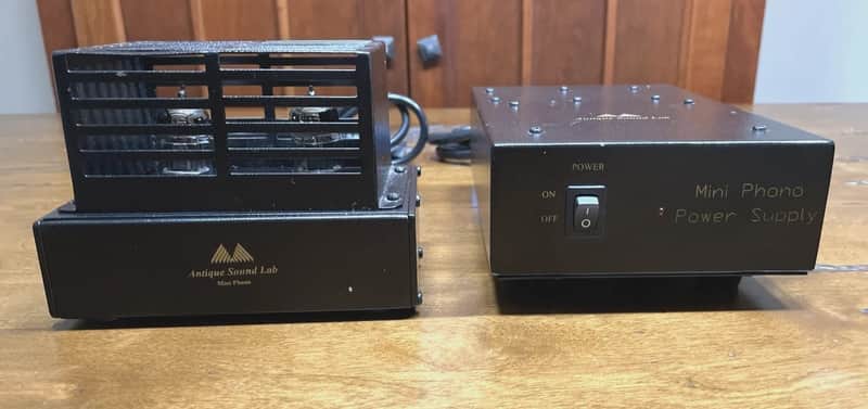 Antique Sound Lab Mini 2DT Phono (12AX7)Tube Preamplifier separate power supply image 1