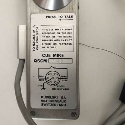 Nagra Original Cue Mike QSCM Pour Enregistreur NAGRA IV-S – Occasion