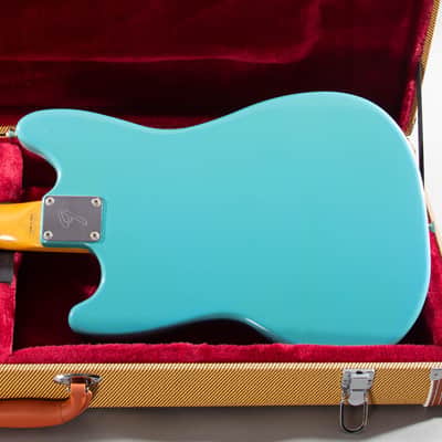 1994 Fender Japan MIJ MG66-66 ’66 Reissue Mustang Daphne Blue w/ Tweed HSC image 7