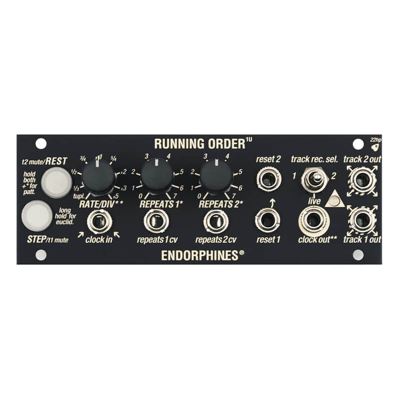 Endorphin.es Running Order Eurorack Trigger Sequencer 1U Module