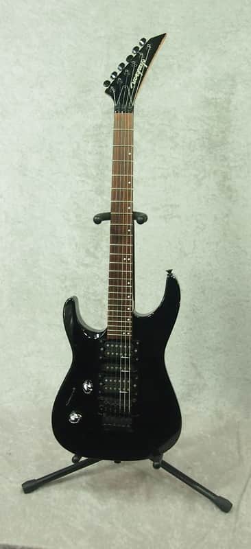 Jackson Dinky FR Floyd Rose left handed lefty electric guitar in black image 1