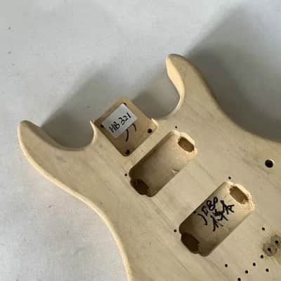 Unfinished Basswood HH Electric Guitar Body image 2