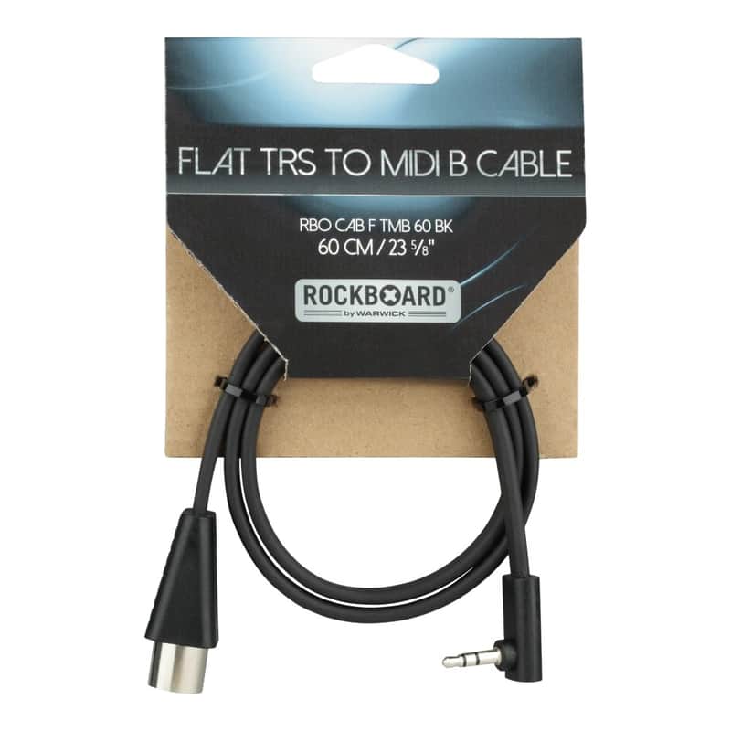 RockBoard Flat MIDI Type B TRS 3.5mm to 5-pin 60 cm 24 in (Arturia, Polyend, 1010Music, some Novation) image 1