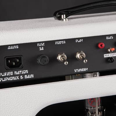Amplified Nation Ampliphonix and Gain 50w Head/1x12 Speaker Cab - Hot White Levant & Rainbow Sprinkles #336 image 12