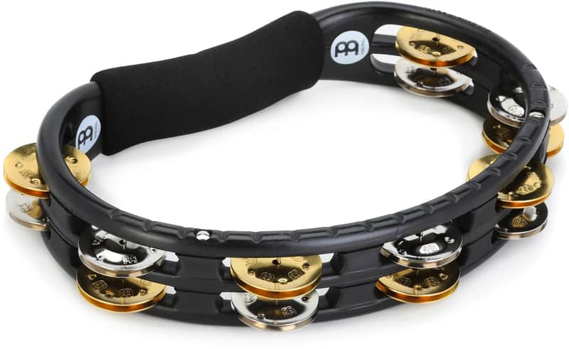 Meinl Percussion Traditional ABS Handheld Tambourine - Black (2-pack) Bundle Bild 1