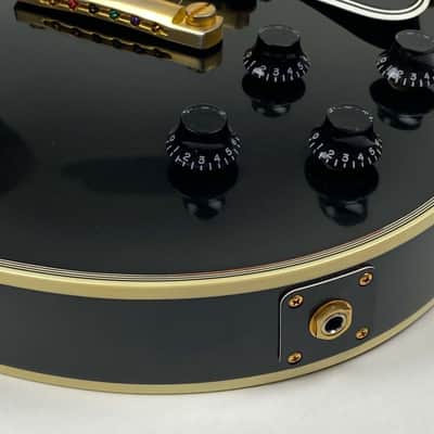 Gibson Les Paul Custom triple pickup '57 Reissue Black Beauty with gold hardware, original Custom Shop case , and Gibson Cert and tag image 5