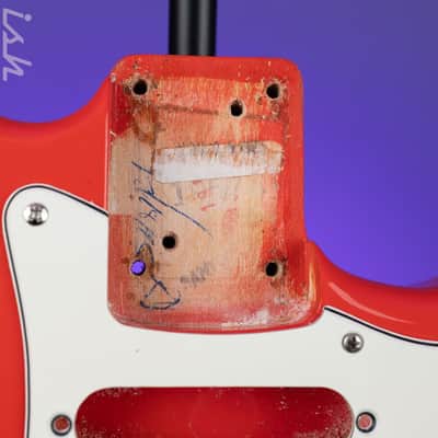 1996 Fender Stratocaster Vintage '62 American Strat Body Fiesta Red image 4