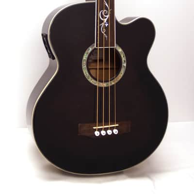 Michael Kelly Dragonfly 4 Fretless Acoustic-Electric Bass Guitar - Smoke Burst image 1