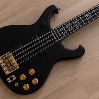 1983 Greco BK-1200 Custom Order Vintage 8 String Neck Through Bass Black, 100% Original w/ T-Bird Pickups, Japan Fujigen image 1