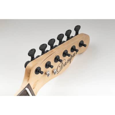 Brio 6-in-Line Locking Tuners – 18:1 Ratio with G-Style Buttons - Black Finish image 7