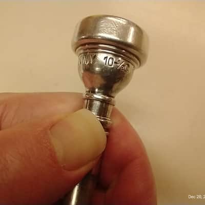 BACH MOUNT VERNON 10 1/2 C CORNET MOUTHPIECE 1950S - SILVERPLATE image 4