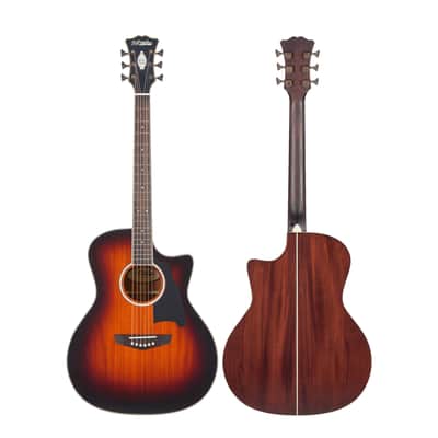 D'Angelico Excel Gramercy, Mahogany Burst Grand Auditorium Acoustic-Electric Guitar image 5
