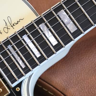 2017 Gibson Custom Alex Lifeson Limited Edition ES-Les Paul Custom #57 of 200 Semi-Hollow Electric Guitar Classic White + COA OHSC image 9