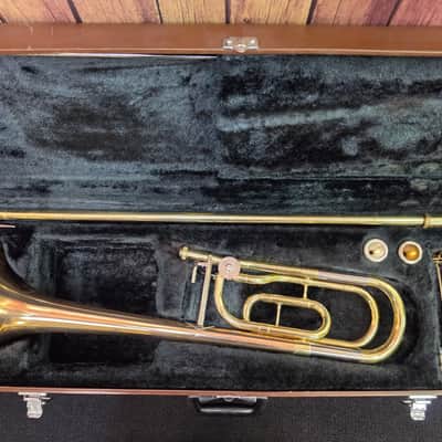 Yamaha YSL-356R intermediate F-Attachment Trombone - Made in Japan - Rose Brass Bell image 7