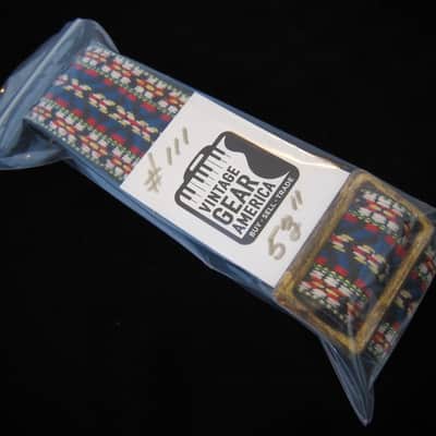 Vintage 1960s 1970s ACE Style Guitar Strap Woven Hippie Fabric Strap Beautiful Original Not Reissue image 5