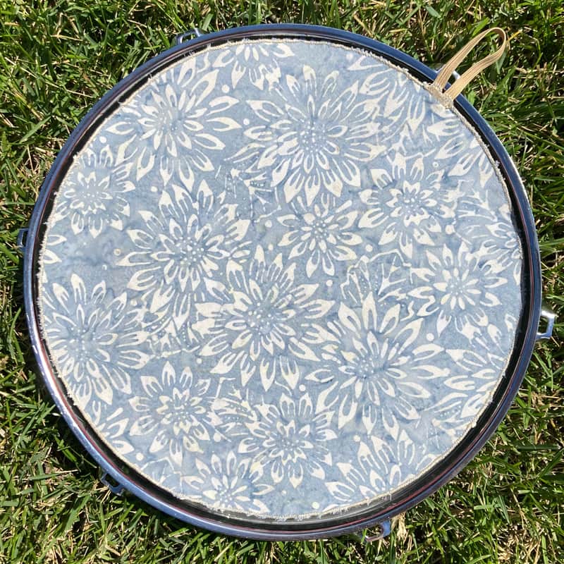 10" single layer Drum Bunny cloth drum cover - dampener - partial mute - compare to Drum Tortillas - Quesadilla - Big Fat Snare image 1