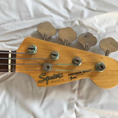 1987 Fender Squier Precision Bass 32" Medium Scale PBM Made in Japan w/New Gig Bag image 4