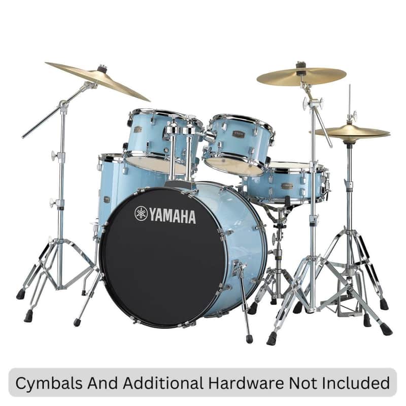 Yamaha Rydeen 5-Piece Shell Pack - 22 inch Bass Drum (Gloss Pale Blue) image 1