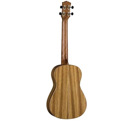 Luna High Tide Baritone Zebrawood Ukulele w/gig bag image 2