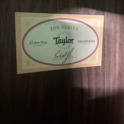 Taylor 214ce Plus Acoustic-electric Guitar - Natural w/ Taylor Deluxe Hard Case #2888 image 2