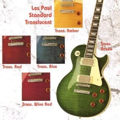 Epiphone Les Paul Gibson P94 Translucent Green Flamed Maple Top Schaller hardware image 10