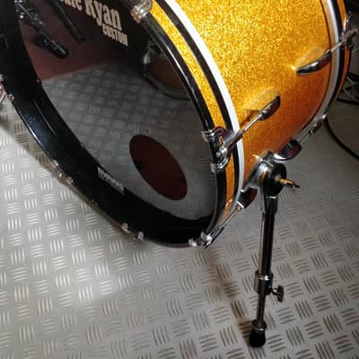Vintage Eddie Ryan Custom fusion / bop shellpack – 10, 12, 13, 16, 20 in gold sparkle image 7