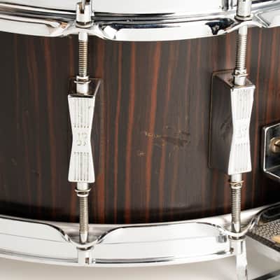 Sonor Early 80's HLD581 EB Signature Series / Makassar Ebony 12Lugs Birch Lite Snare Drum 14"×6.5" image 5