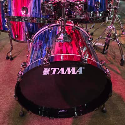 Tama Starclassic Walnut/Birch 5-piece Shell Pack (LIMITED EDITION 1 of 50) - Crimson Sapphire Cascade image 5