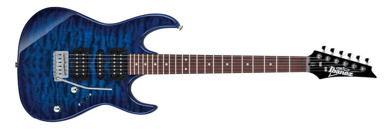 Ibanez GIO GRX70QA Transparent Blue Burst image 1