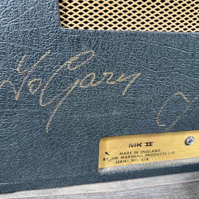 Marshall JMP 50-Watt Head 1974 - Signed by Jim Marshall! image 10
