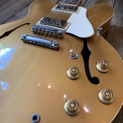 2013 Limited Edition Gibson ES-335 Dot in Gold finish with hard shell case image 18