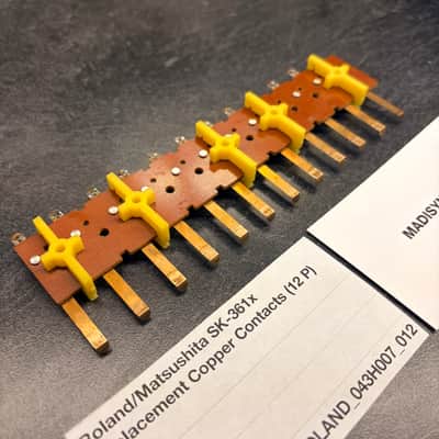 ORIGINAL Roland Replacement 12P Copper Contacts (043H007) for Jupiter-8, Jupiter-6, Juno-6, Juno-60, System-100M, etc image 3