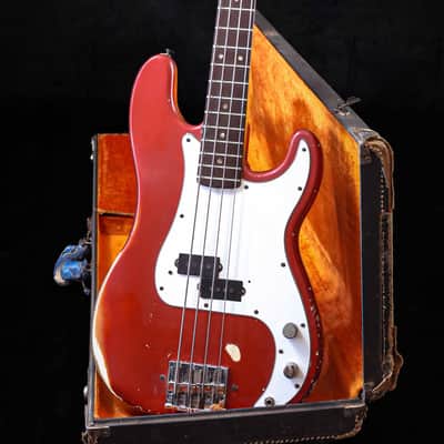 Fender Precision Bass with Rosewood Fretboard 1966 Candy Apple Red image 1