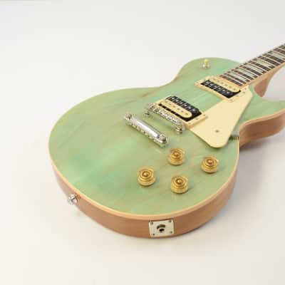2017 Gibson Les Paul Classic Electric Guitar - Seafoam Green RARE w/OHSC image 8