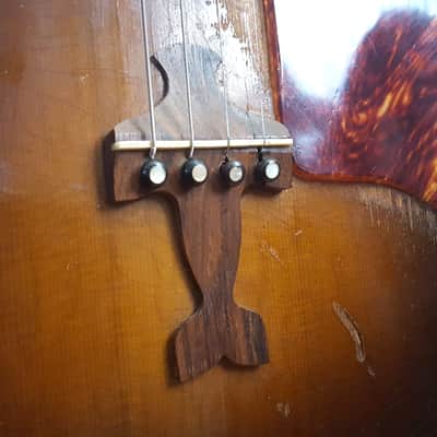 Harmony Roy Smeck Professional Tenor Guitar 1930s - Sunburst Mahogany image 16