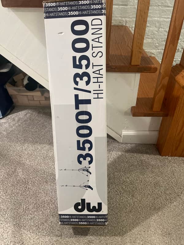 DW DWCP3500T 3000 Series Double-Braced 2 Leg Hi-Hat Stand 2010s - Chrome image 1