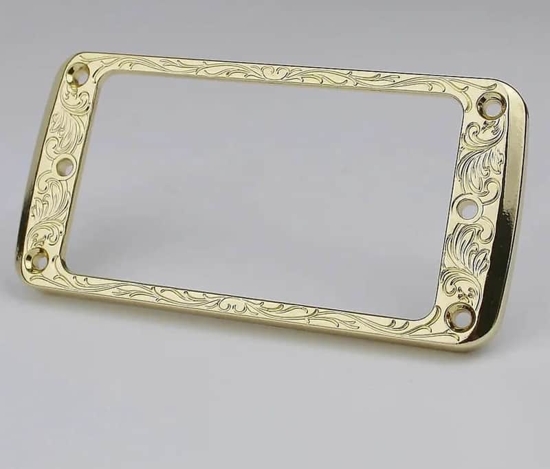 1 Piece Guitar Gold Metal Humbucker Pickup Ring Frame image 1