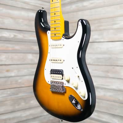 Fender JV Modified 50s Stratocaster HSS - 2 Tone Sunburst (WS) MIJ Japanese Vintage image 2