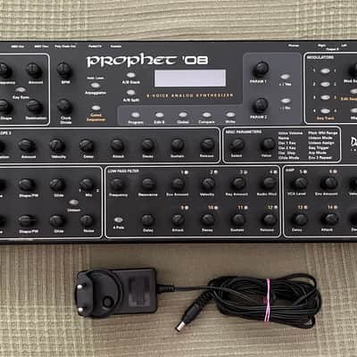Dave Smith Instruments Prophet 08 PE Desktop 8-Voice Desktop Synthesizer 2012 - 2016 - Black with Wood Sides image 9