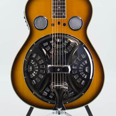 Used Regal RD-40NS Square Neck Resonator Natural w/Case & Aftermarket Pickup image 2