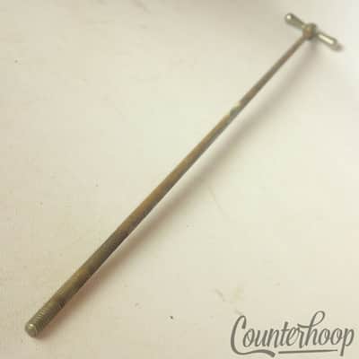 *Ludwig x14" Bass Drum Bow-Tie Single Tension T-Rod Vintage 30s Nickel USA image 1