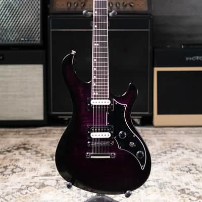 Gibson Victory Figured Top Electric Guitar - Dark Purple Burst with Hardshell Case image 3