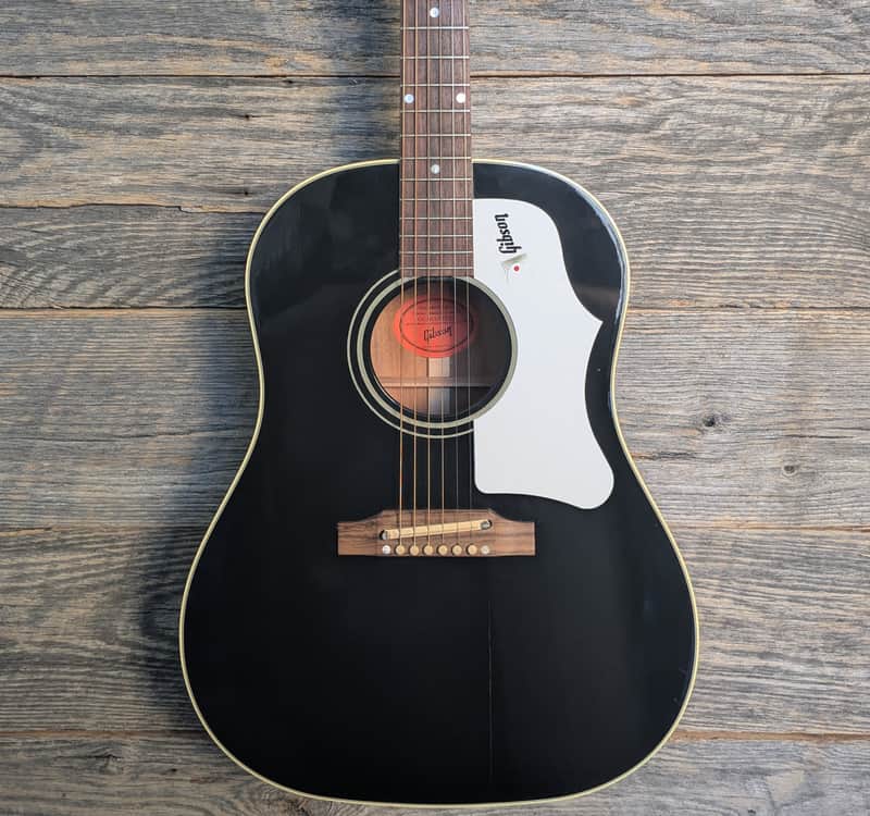 Used Gibson 2022 J-45 60s Original Acoustic/Electric Guitar - Ebony w/OHSC image 1